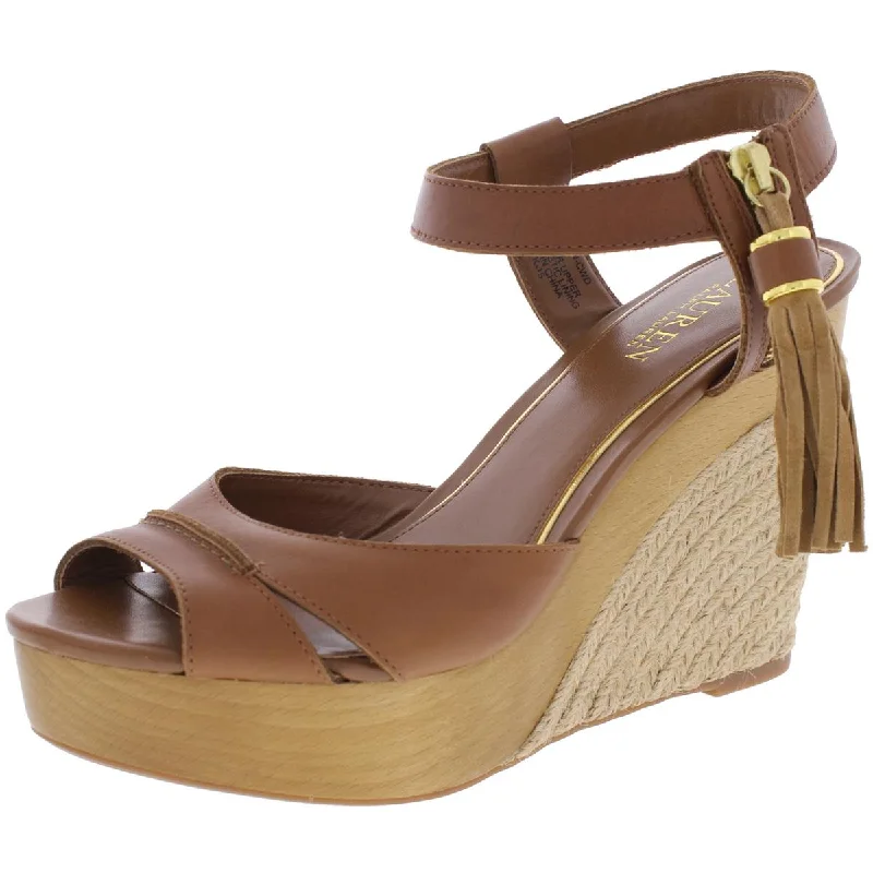 Plus Size Women's Wide - Width Platform Sandals in Black for Added Comfort and HeightLauren Ralph Lauren Womens Gwen Espadrilles Tassel Wedge Sandals Plus Size Women's Wide - Width Platform Sandals in Black for Added Comfort and HeightLauren Ralph Lauren Womens Gwen Espadrilles Tassel Wedge Sandals