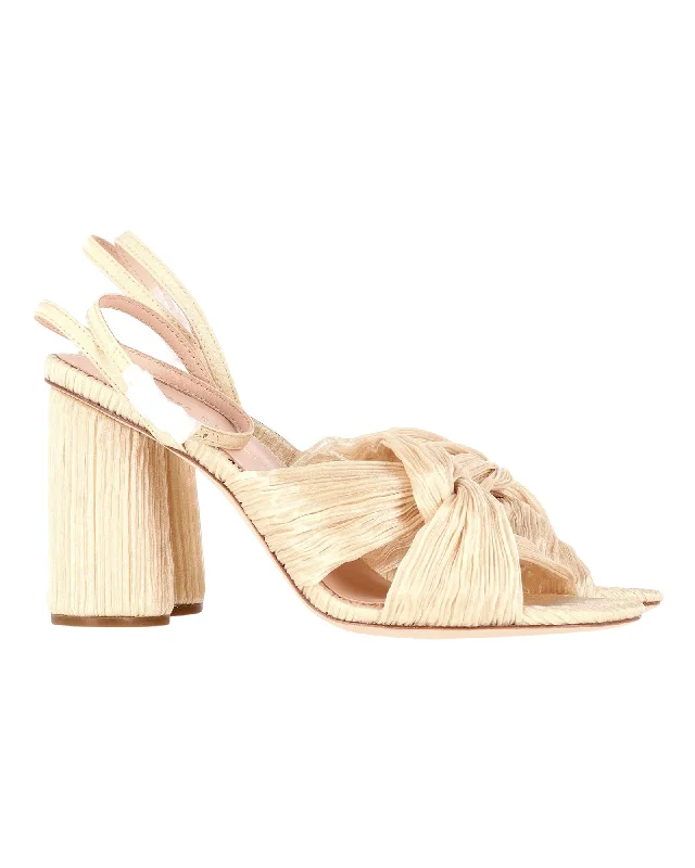 Waterproof Women's Rubber Beach Sandals with Arch Support in Blue for Water ActivitiesLoeffler Randall Reed Pleated Twist Sandals in Cream Organza Waterproof Women's Rubber Beach Sandals with Arch Support in Blue for Water ActivitiesLoeffler Randall Reed Pleated Twist Sandals in Cream Organza