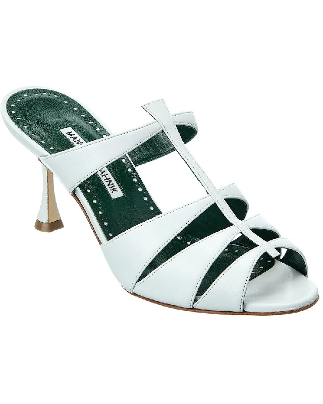 Women's Cork - Soled Espadrille Sandals with a Rope - Trimmed Upper in Navy for a Summer VibeManolo Blahnik Nooramu 70 Leather Sandal Women's Cork - Soled Espadrille Sandals with a Rope - Trimmed Upper in Navy for a Summer VibeManolo Blahnik Nooramu 70 Leather Sandal