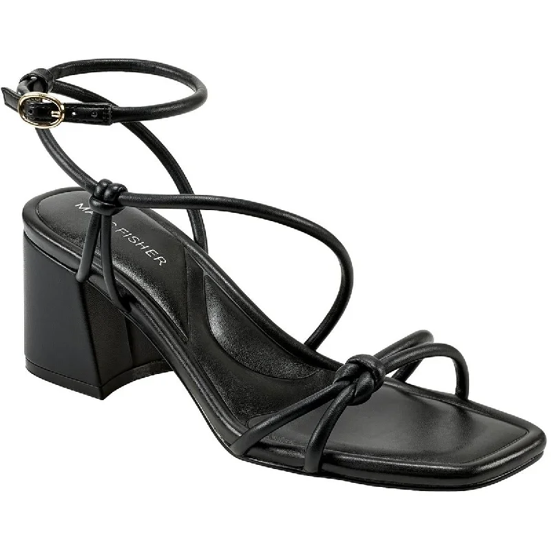 Women's Ankle - Strap Sandals with a Block Heel in Red for a Sophisticated StyleMarc Fisher Womens Gurion Faux Leather Strappy Slingback Sandals Women's Ankle - Strap Sandals with a Block Heel in Red for a Sophisticated StyleMarc Fisher Womens Gurion Faux Leather Strappy Slingback Sandals