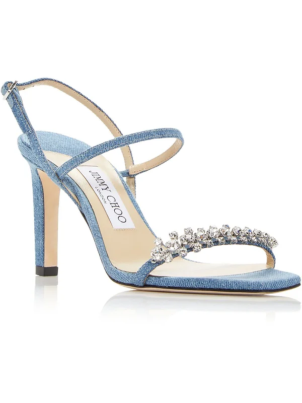 Anti - Slip Women's Sandals with a Grooved Sole in Green for Outdoor AdventuresMeira 85 Womens Leather Rhinestone Slingback Sandals Anti - Slip Women's Sandals with a Grooved Sole in Green for Outdoor AdventuresMeira 85 Womens Leather Rhinestone Slingback Sandals