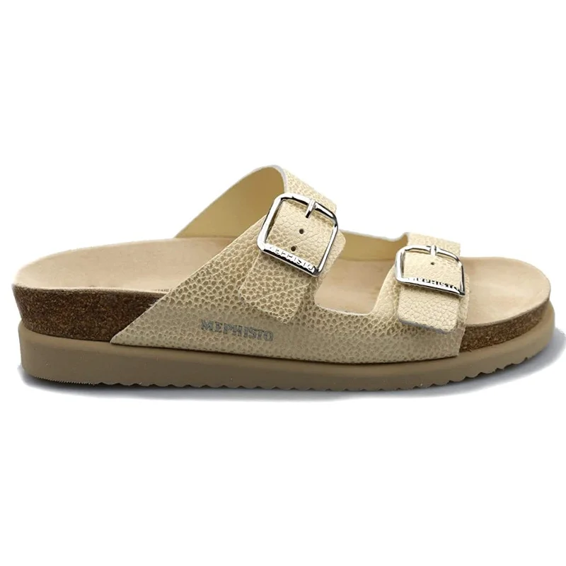 Women's Sandals with a Glitter - Coated Strap in Gold for a Sparkly Summer OutfitHarmony Nubuck Leather Women's Slide Sandals Women's Sandals with a Glitter - Coated Strap in Gold for a Sparkly Summer OutfitHarmony Nubuck Leather Women's Slide Sandals