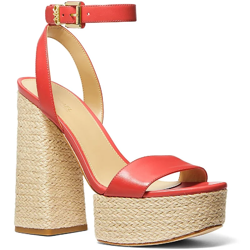 Elastic - Strap Women's Sandals with a Padded Toe in Teal for Easy On - and - OffMICHAEL Michael Kors Womens Ashton Leather Block Heel Platform Sandals Elastic - Strap Women's Sandals with a Padded Toe in Teal for Easy On - and - OffMICHAEL Michael Kors Womens Ashton Leather Block Heel Platform Sandals