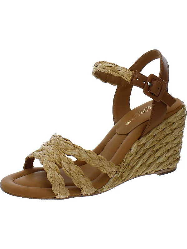 Anti - Slip Women's Sandals with a Grooved Sole in Green for Outdoor AdventuresMilena Womens Woven Leather Wedge Sandals Anti - Slip Women's Sandals with a Grooved Sole in Green for Outdoor AdventuresMilena Womens Woven Leather Wedge Sandals