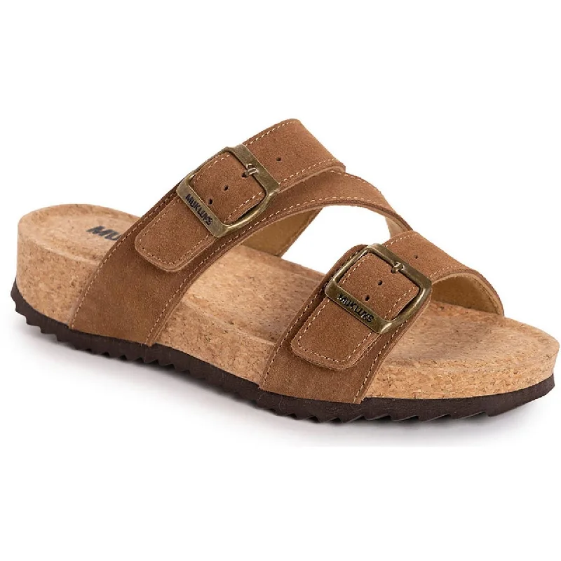 Adjustable Strap Women's Sandals with a Padded Heel in Pink for a Custom FitMuk Luks Womens Suede Slip-On Slide Sandals Adjustable Strap Women's Sandals with a Padded Heel in Pink for a Custom FitMuk Luks Womens Suede Slip-On Slide Sandals