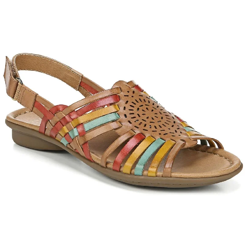 Elastic - Strap Women's Sandals with a Padded Toe in Teal for Easy On - and - OffNaturalizer Womens Whistle Leather Slingback Huarache Sandals Elastic - Strap Women's Sandals with a Padded Toe in Teal for Easy On - and - OffNaturalizer Womens Whistle Leather Slingback Huarache Sandals