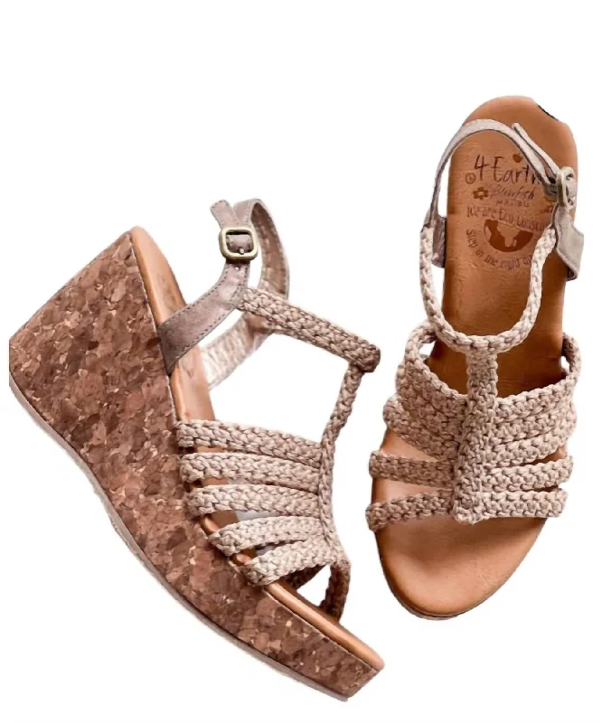 Women's Cork - Soled Espadrille Sandals with a Rope - Trimmed Upper in Navy for a Summer VibePalermo Wedge In Tan Women's Cork - Soled Espadrille Sandals with a Rope - Trimmed Upper in Navy for a Summer VibePalermo Wedge In Tan