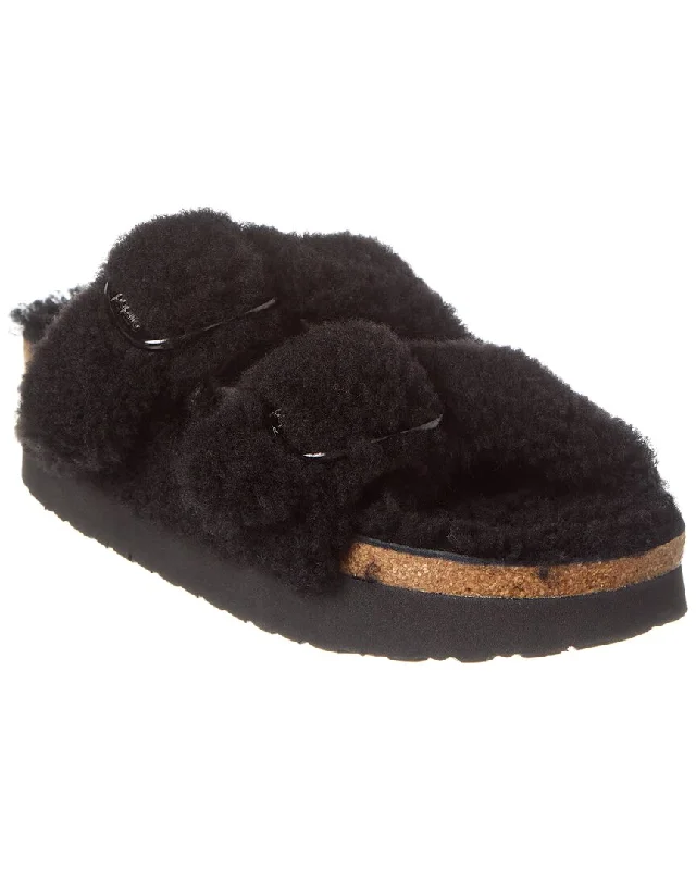 Anti - Slip Women's Sandals with a Grooved Sole in Green for Outdoor AdventuresPapillio by Birkenstock Arizona Big Buckle Narrow Shearling Sandal Anti - Slip Women's Sandals with a Grooved Sole in Green for Outdoor AdventuresPapillio by Birkenstock Arizona Big Buckle Narrow Shearling Sandal