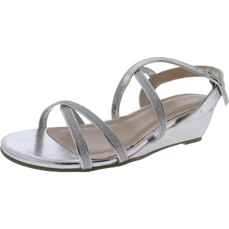 Shock - Absorbing Women's Sandals with a Soft Insole in Black for Active LifestylesParadox London Womens Kadil Slingback Ankle Strap Wedge Sandals Shock - Absorbing Women's Sandals with a Soft Insole in Black for Active LifestylesParadox London Womens Kadil Slingback Ankle Strap Wedge Sandals