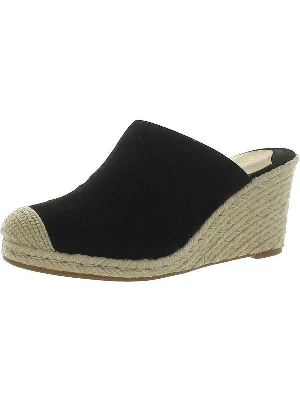 Elastic - Strap Women's Sandals with a Padded Toe in Teal for Easy On - and - OffPennie Womens Suede Slip-On Wedge Sandals Elastic - Strap Women's Sandals with a Padded Toe in Teal for Easy On - and - OffPennie Womens Suede Slip-On Wedge Sandals