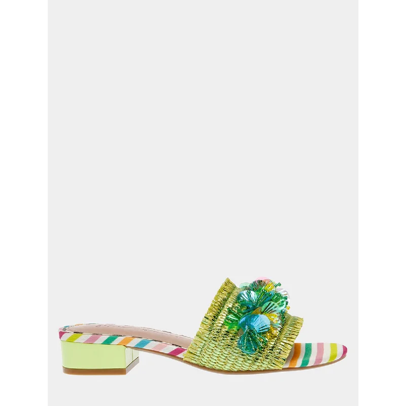 Anti - Slip Women's Sandals with a Grooved Sole in Green for Outdoor AdventuresPeyten Green Multi Anti - Slip Women's Sandals with a Grooved Sole in Green for Outdoor AdventuresPeyten Green Multi
