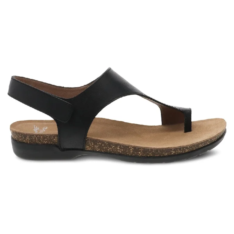 Sustainable Women's Recycled Material Sandals in Beige for Eco - Conscious ShoppersDansko Women's Reece Black Waxy Burnished Sustainable Women's Recycled Material Sandals in Beige for Eco - Conscious ShoppersDansko Women's Reece Black Waxy Burnished