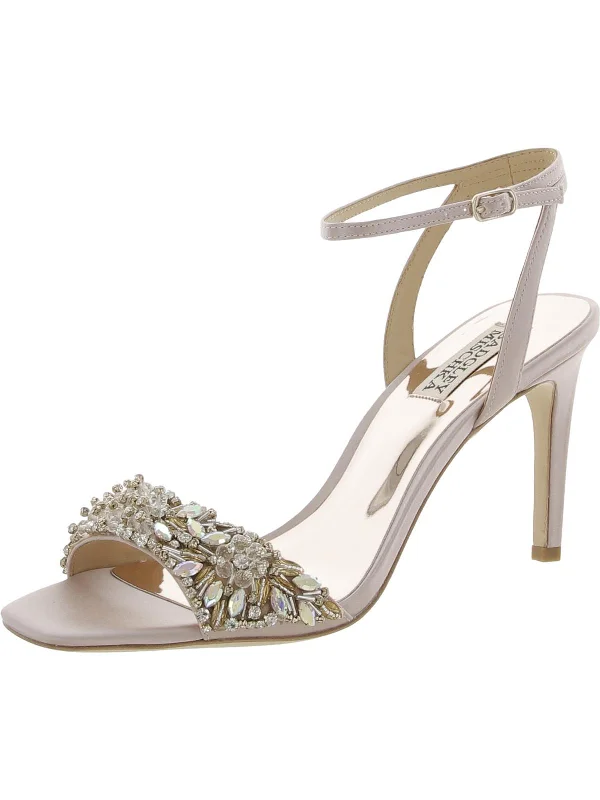Women's Sandals with a Glitter - Coated Strap in Gold for a Sparkly Summer OutfitRider Womens Faux Leather Jeweled Heels Women's Sandals with a Glitter - Coated Strap in Gold for a Sparkly Summer OutfitRider Womens Faux Leather Jeweled Heels