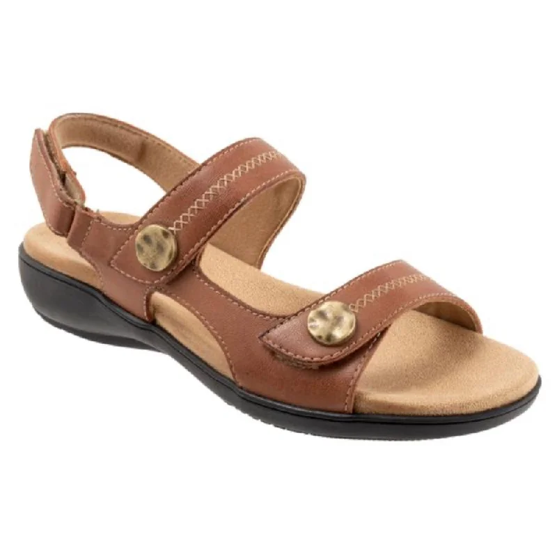 Orthopedic Women's Sandals with Arch Support in Gray for Foot HealthTrotters Women's Romi Stitch Velcro Sandal Luggage Orthopedic Women's Sandals with Arch Support in Gray for Foot HealthTrotters Women's Romi Stitch Velcro Sandal Luggage