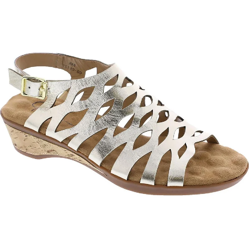 Shock - Absorbing Women's Sandals with a Soft Insole in Black for Active LifestylesRos Hommerson Womens Katia Leather Caged Wedge Sandals Shock - Absorbing Women's Sandals with a Soft Insole in Black for Active LifestylesRos Hommerson Womens Katia Leather Caged Wedge Sandals