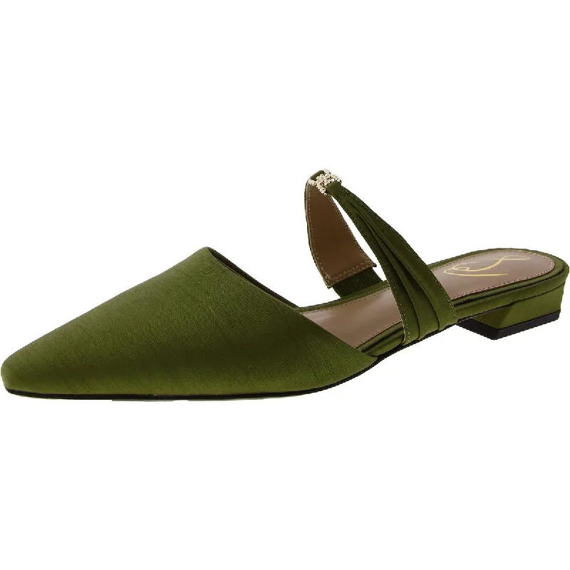 Anti - Slip Women's Sandals with a Grooved Sole in Green for Outdoor AdventuresSam Edelman Silk Pointed Toe Mules Anti - Slip Women's Sandals with a Grooved Sole in Green for Outdoor AdventuresSam Edelman Silk Pointed Toe Mules