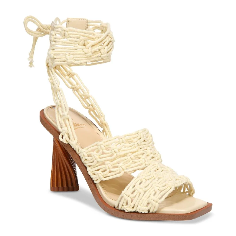 Lightweight Women's Mesh - Paneled Sandals in Yellow for BreathabilitySam Edelman Womens Harleigh Macrame Square Toe Heels Lightweight Women's Mesh - Paneled Sandals in Yellow for BreathabilitySam Edelman Womens Harleigh Macrame Square Toe Heels