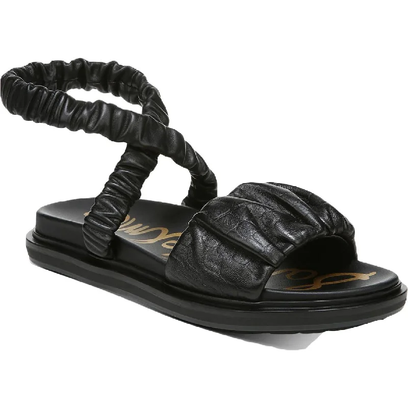 Women's Flat Slide Sandals with a Memory Foam Insole in White for All - Day ComfortSam Edelman Womens Velma Leather Slip on Flat Sandals Women's Flat Slide Sandals with a Memory Foam Insole in White for All - Day ComfortSam Edelman Womens Velma Leather Slip on Flat Sandals