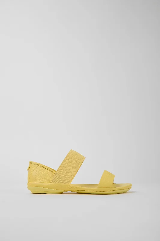 Women's Flat Slide Sandals with a Memory Foam Insole in White for All - Day ComfortSandals Women Camper Right Nina Women's Flat Slide Sandals with a Memory Foam Insole in White for All - Day ComfortSandals Women Camper Right Nina