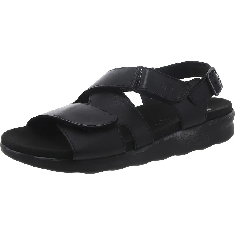 Women's Flat Slide Sandals with a Memory Foam Insole in White for All - Day ComfortSAS Womens Leather Open Toe Slingback Sandals Women's Flat Slide Sandals with a Memory Foam Insole in White for All - Day ComfortSAS Womens Leather Open Toe Slingback Sandals