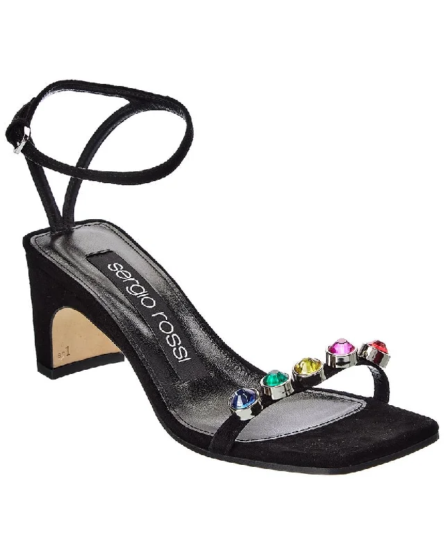 Orthopedic Women's Sandals with Arch Support in Gray for Foot HealthSergio Rossi Suede Sandal Orthopedic Women's Sandals with Arch Support in Gray for Foot HealthSergio Rossi Suede Sandal