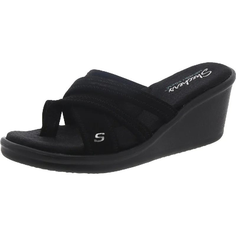 Child - Friendly Women's Sandals with a Secure Buckle in Purple for Moms on the GoSkechers Womens Toe Loop Sli Wedge Sandals Child - Friendly Women's Sandals with a Secure Buckle in Purple for Moms on the GoSkechers Womens Toe Loop Sli Wedge Sandals