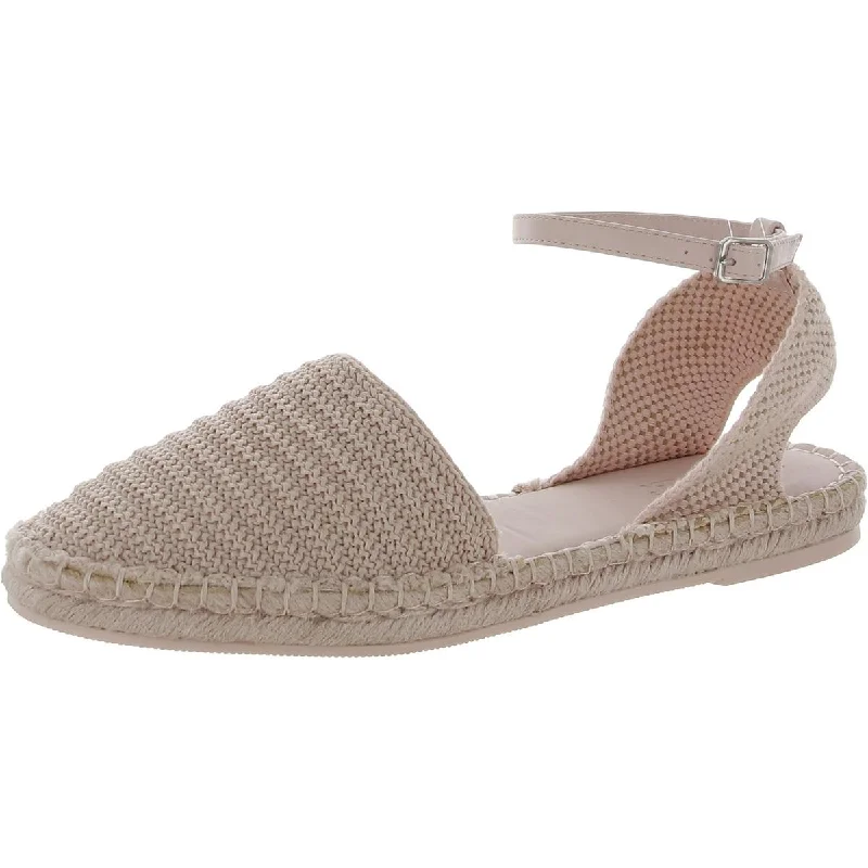 Sustainable Women's Recycled Material Sandals in Beige for Eco - Conscious ShoppersSplendid Womens Jean Espadrille Flat Adjustable Ankle Strap