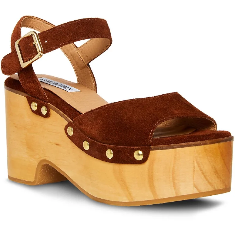 Women's Ankle - Strap Sandals with a Block Heel in Red for a Sophisticated StyleSteve Madden Womens Mindful Suede Dressy Platform Sandals Women's Ankle - Strap Sandals with a Block Heel in Red for a Sophisticated StyleSteve Madden Womens Mindful Suede Dressy Platform Sandals