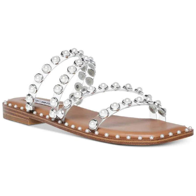 Women's Leather - Strapped Sandals with a Braided Detail in Brown for a Rustic AppealSteve Madden Womens Skyler Embellished Square Toe Flat Sandals Women's Leather - Strapped Sandals with a Braided Detail in Brown for a Rustic AppealSteve Madden Womens Skyler Embellished Square Toe Flat Sandals