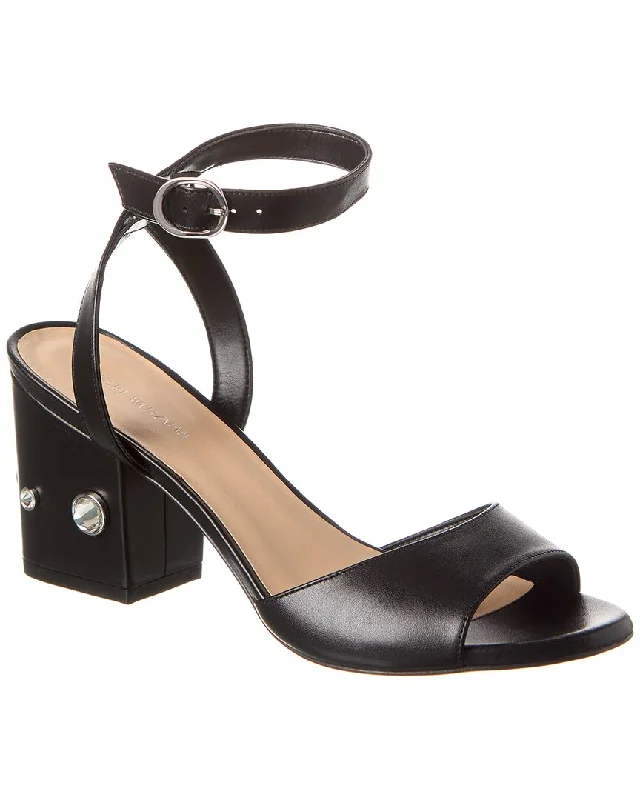 Elastic - Strap Women's Sandals with a Padded Toe in Teal for Easy On - and - OffStuart Weitzman Allshine Block 75 Leather Sandal Elastic - Strap Women's Sandals with a Padded Toe in Teal for Easy On - and - OffStuart Weitzman Allshine Block 75 Leather Sandal