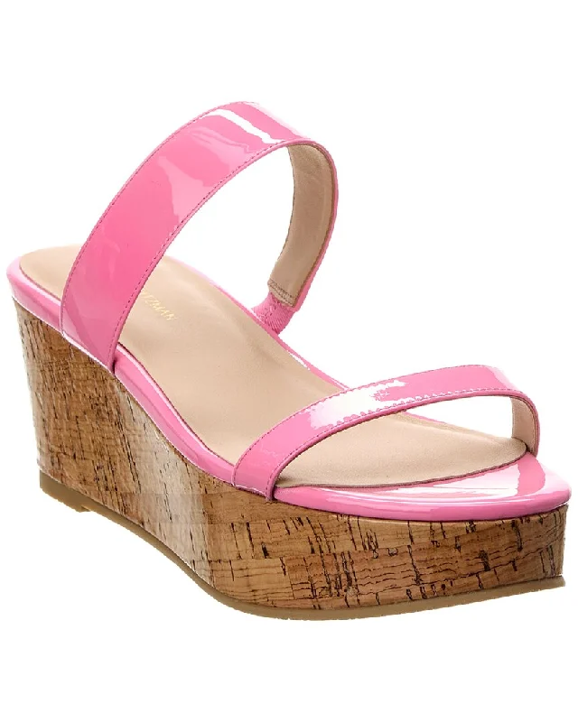 Plus Size Women's Wide - Width Platform Sandals in Black for Added Comfort and HeightStuart Weitzman Boardwalk 65 Patent Wedge Sandal Plus Size Women's Wide - Width Platform Sandals in Black for Added Comfort and HeightStuart Weitzman Boardwalk 65 Patent Wedge Sandal