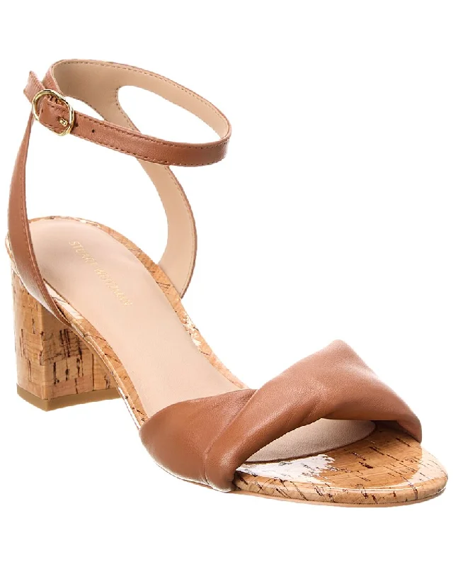 Women's Cork - Soled Espadrille Sandals with a Rope - Trimmed Upper in Navy for a Summer VibeStuart Weitzman Everly 50 Leather Sandal Women's Cork - Soled Espadrille Sandals with a Rope - Trimmed Upper in Navy for a Summer VibeStuart Weitzman Everly 50 Leather Sandal