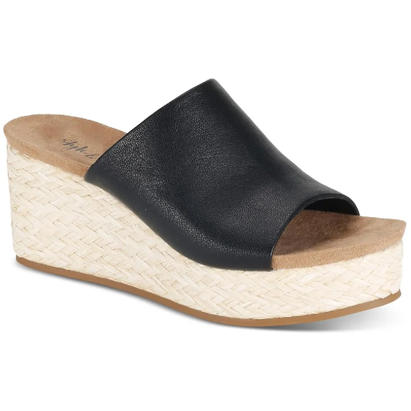 Women's Flat Slide Sandals with a Memory Foam Insole in White for All - Day ComfortStyle & Co. Womens LARISSAA Wedge Warm Slide Sandals Women's Flat Slide Sandals with a Memory Foam Insole in White for All - Day ComfortStyle & Co. Womens LARISSAA Wedge Warm Slide Sandals