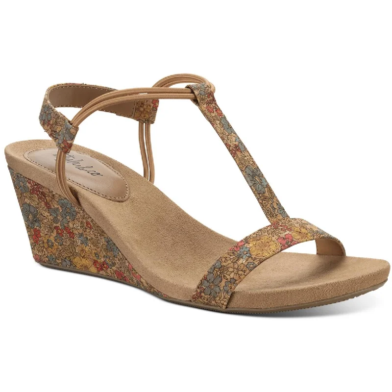 Shock - Absorbing Women's Sandals with a Soft Insole in Black for Active LifestylesStyle & Co. Womens Mulan Metallic T-Strap Wedges Shock - Absorbing Women's Sandals with a Soft Insole in Black for Active LifestylesStyle & Co. Womens Mulan Metallic T-Strap Wedges
