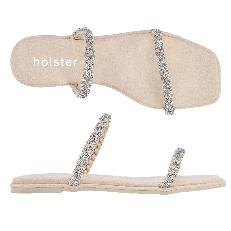 Women's Sandals with a Floral - Printed Upper in Pink for a Feminine Spring LookTiana - Beige Women's Sandals with a Floral - Printed Upper in Pink for a Feminine Spring LookTiana - Beige
