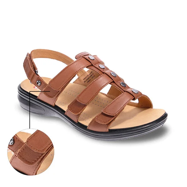 Adjustable Strap Women's Sandals with a Padded Heel in Pink for a Custom FitRevere Women's Toledo Sandal Cognac Adjustable Strap Women's Sandals with a Padded Heel in Pink for a Custom FitRevere Women's Toledo Sandal Cognac