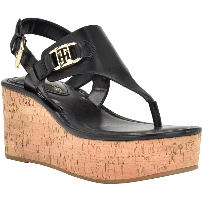Women's Sandals with a Glitter - Coated Strap in Gold for a Sparkly Summer OutfitTommy Hilfiger Womens Vani Faux Leather Platform Wedge Sandals Women's Sandals with a Glitter - Coated Strap in Gold for a Sparkly Summer OutfitTommy Hilfiger Womens Vani Faux Leather Platform Wedge Sandals