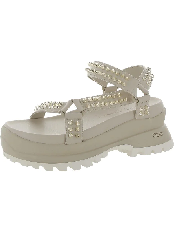 Women's Ankle - Strap Sandals with a Block Heel in Red for a Sophisticated StyleTrace Womens Faux Leather Studded Flatform Sandals Women's Ankle - Strap Sandals with a Block Heel in Red for a Sophisticated StyleTrace Womens Faux Leather Studded Flatform Sandals