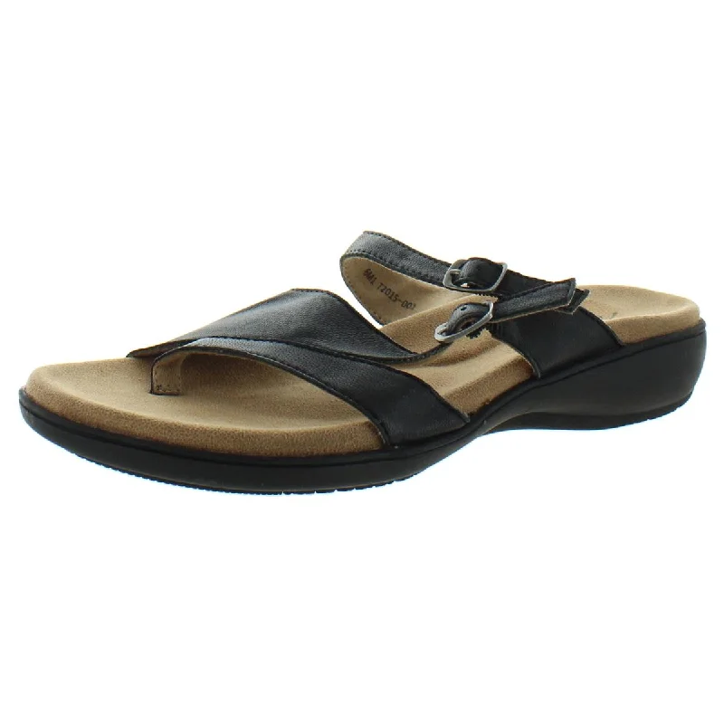 Shock - Absorbing Women's Sandals with a Soft Insole in Black for Active LifestylesTrotters Womens Ricki Leather Slip On Thong Sandals Shock - Absorbing Women's Sandals with a Soft Insole in Black for Active LifestylesTrotters Womens Ricki Leather Slip On Thong Sandals
