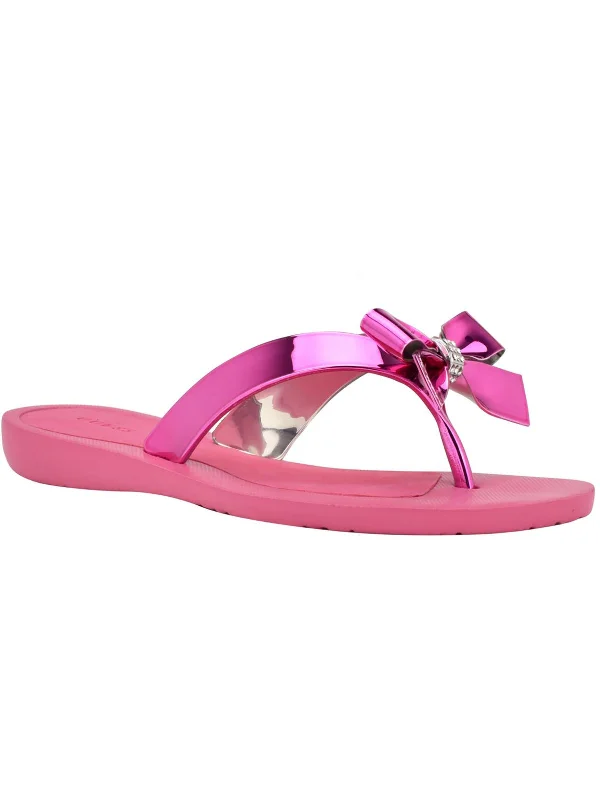 Anti - Slip Women's Sandals with a Grooved Sole in Green for Outdoor AdventuresTutu 9 Womens Bow Flip-Flops Anti - Slip Women's Sandals with a Grooved Sole in Green for Outdoor AdventuresTutu 9 Womens Bow Flip-Flops