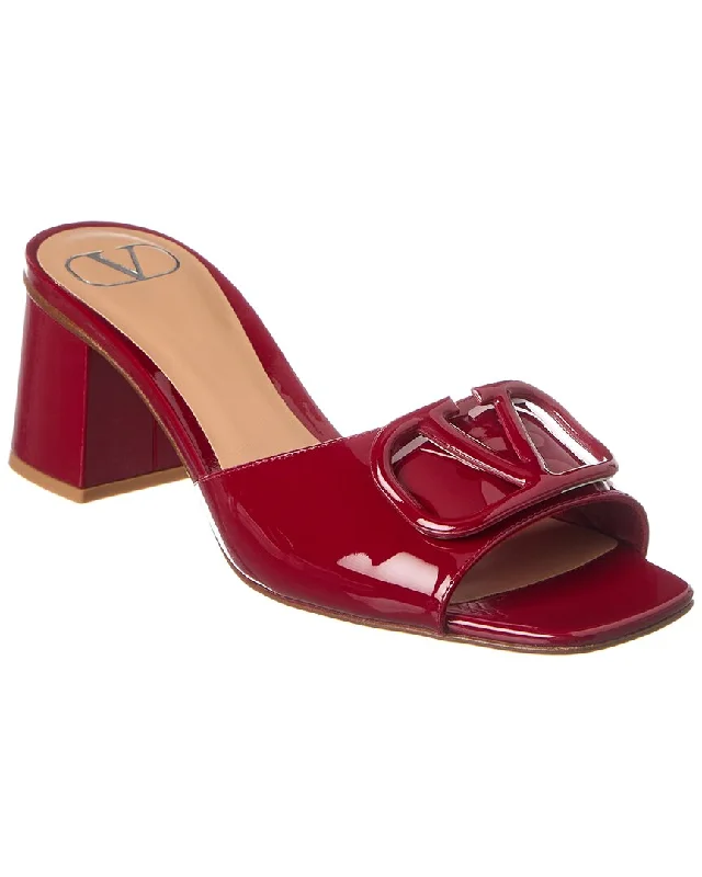Women's Cork - Soled Espadrille Sandals with a Rope - Trimmed Upper in Navy for a Summer VibeValentino VLogo 60 Patent Sandal Women's Cork - Soled Espadrille Sandals with a Rope - Trimmed Upper in Navy for a Summer VibeValentino VLogo 60 Patent Sandal