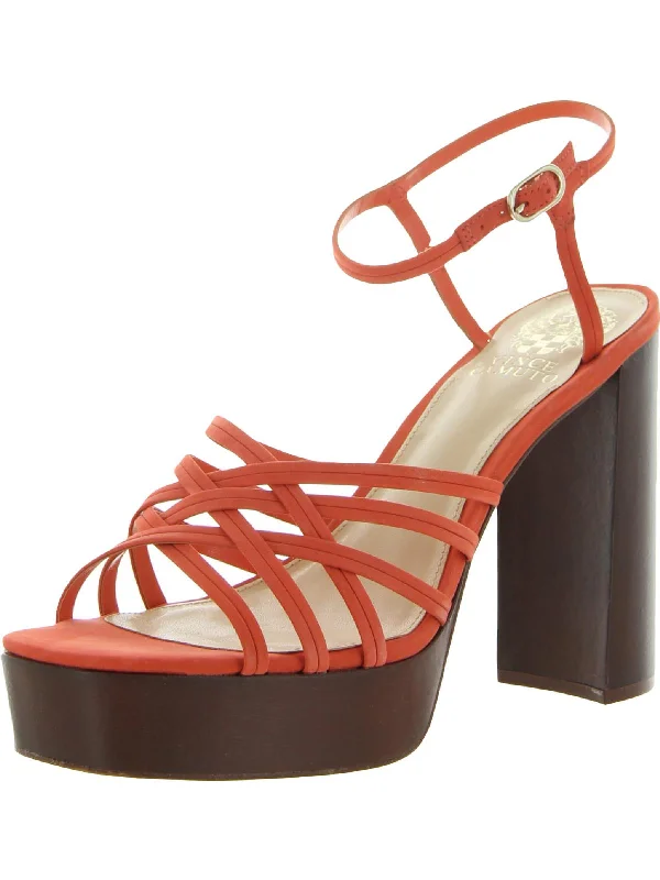 Child - Friendly Women's Sandals with a Secure Buckle in Purple for Moms on the GoVC Larriss Womens Metallic Strappy Platform Sandals Child - Friendly Women's Sandals with a Secure Buckle in Purple for Moms on the GoVC Larriss Womens Metallic Strappy Platform Sandals