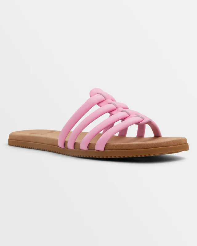 Shock - Absorbing Women's Sandals with a Soft Insole in Black for Active LifestylesVilla Daze Sandals - Lilac Chiffon Shock - Absorbing Women's Sandals with a Soft Insole in Black for Active LifestylesVilla Daze Sandals - Lilac Chiffon