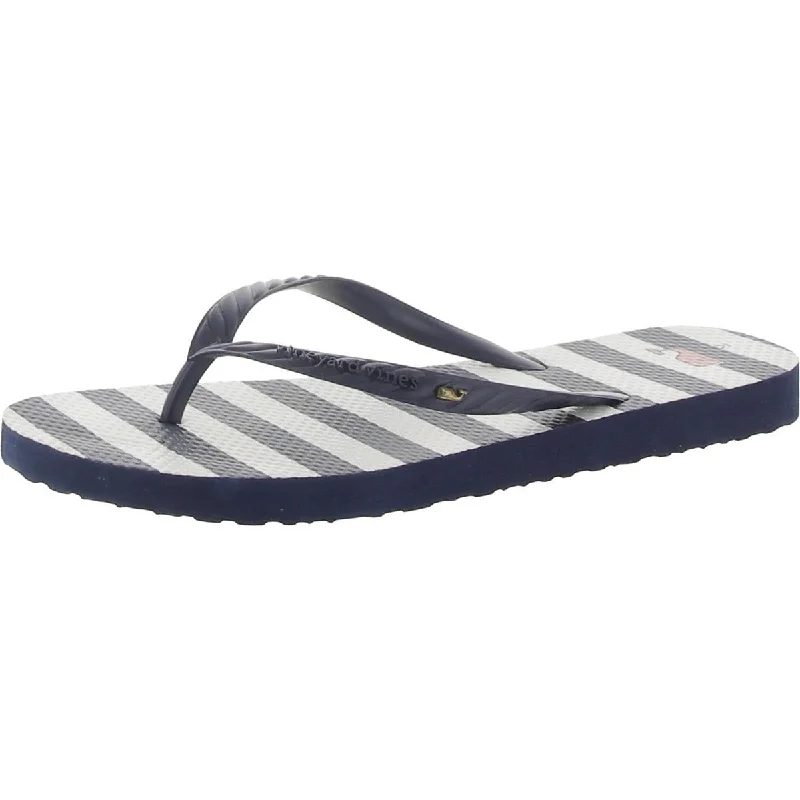 Elastic - Strap Women's Sandals with a Padded Toe in Teal for Easy On - and - OffVineyard Vines Womens Cushioned Footbed Striped Flip-Flops Elastic - Strap Women's Sandals with a Padded Toe in Teal for Easy On - and - OffVineyard Vines Womens Cushioned Footbed Striped Flip-Flops