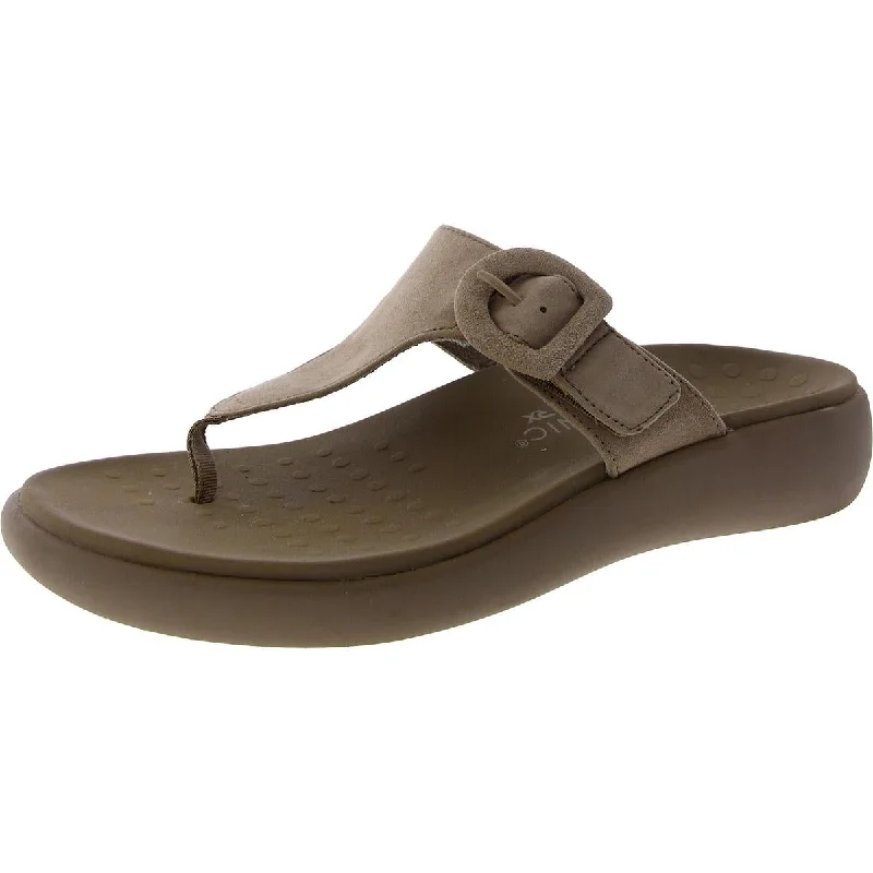 Women's Cork - Soled Espadrille Sandals with a Rope - Trimmed Upper in Navy for a Summer VibeVionic Womens Activate Suede Thong Slide Sandals Women's Cork - Soled Espadrille Sandals with a Rope - Trimmed Upper in Navy for a Summer VibeVionic Womens Activate Suede Thong Slide Sandals