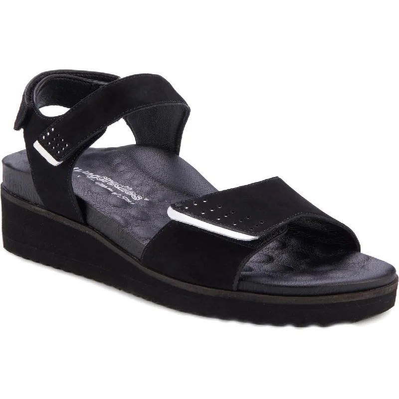 Anti - Slip Women's Sandals with a Grooved Sole in Green for Outdoor AdventuresWalking Cradles Womens Heather Leather Ankle Strap Wedge Sandals Anti - Slip Women's Sandals with a Grooved Sole in Green for Outdoor AdventuresWalking Cradles Womens Heather Leather Ankle Strap Wedge Sandals