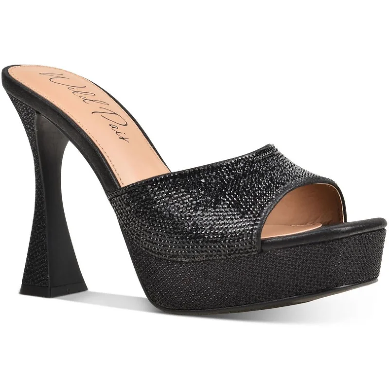 Child - Friendly Women's Sandals with a Secure Buckle in Purple for Moms on the GoWild Pair Womens Rashele Rhinestone Peep-Toe Platform Sandals Child - Friendly Women's Sandals with a Secure Buckle in Purple for Moms on the GoWild Pair Womens Rashele Rhinestone Peep-Toe Platform Sandals