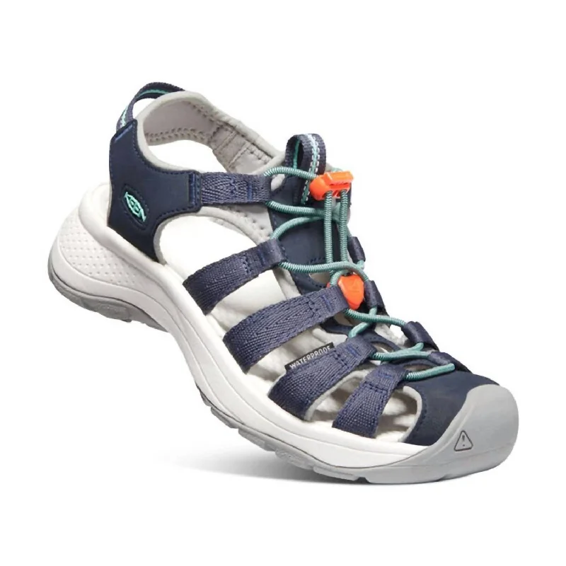 Women's Leather - Strapped Sandals with a Braided Detail in Brown for a Rustic AppealWomen's Astoria West Sandal In Navy/beveled Glass Women's Leather - Strapped Sandals with a Braided Detail in Brown for a Rustic AppealWomen's Astoria West Sandal In Navy/beveled Glass