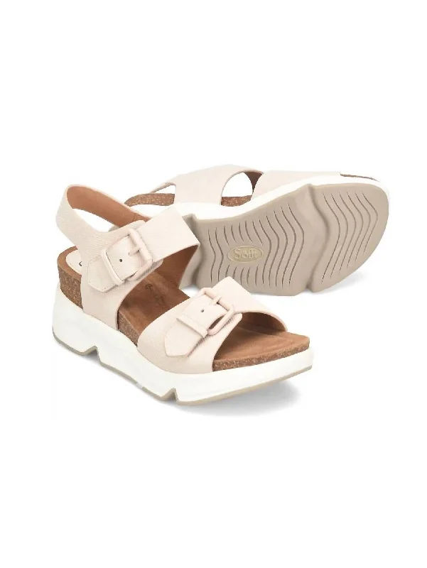 Plus Size Women's Wide - Width Platform Sandals in Black for Added Comfort and HeightWomen's Castello Sandal In Tapioca Plus Size Women's Wide - Width Platform Sandals in Black for Added Comfort and HeightWomen's Castello Sandal In Tapioca