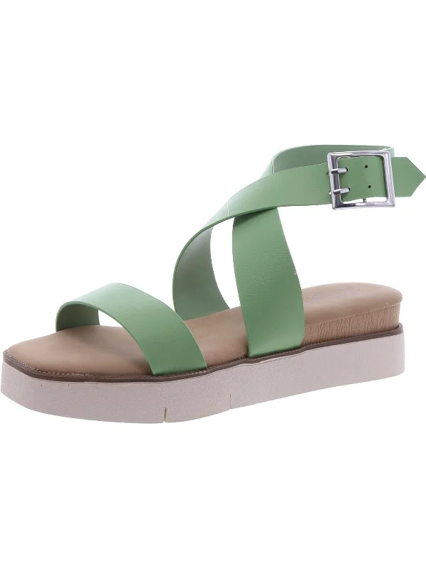 Waterproof Women's Rubber Beach Sandals with Arch Support in Blue for Water ActivitiesWomens Faux Leather Almond toe Flatform Sandals Waterproof Women's Rubber Beach Sandals with Arch Support in Blue for Water ActivitiesWomens Faux Leather Almond toe Flatform Sandals